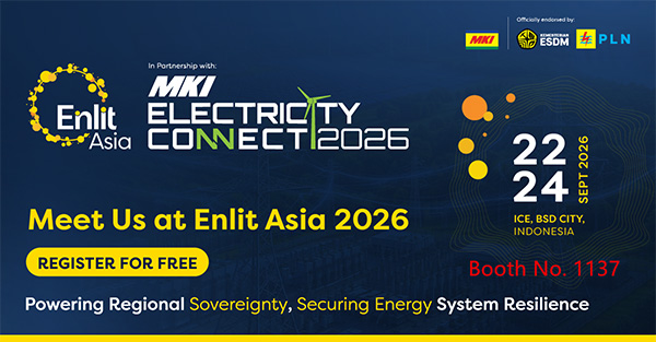 We are going to attend Enlit Asia 2026 (MKI Electricity Connect 2026) in Indonesia, 22–24 September at ICE BSD City.